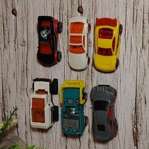 LOT of 6 play vintage toy cars boy toys